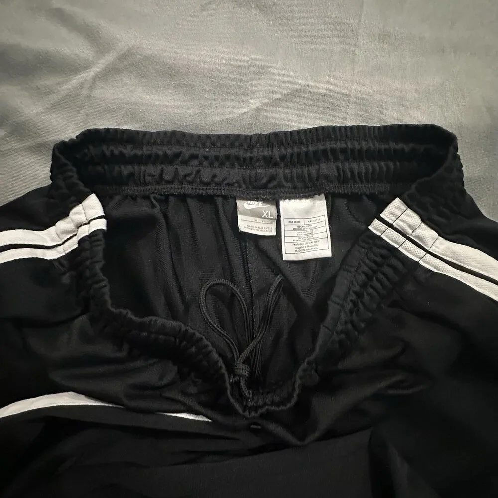 Vintage Nike Track Pants Striped Wide Leg Baggy Sweatpants Mens XL Y2K 00s